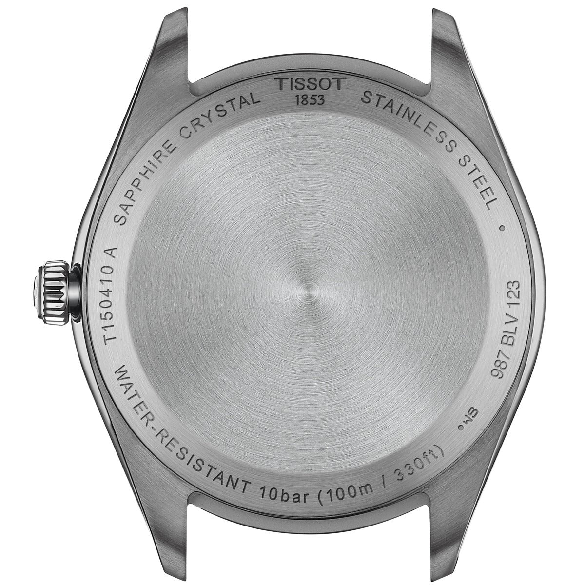 Tissot PR 100 Black Dial Black Leather Strap Watch for Men - T150.410.16.051.00