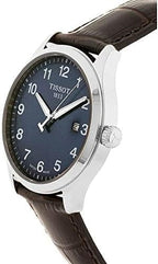 Tissot T-Sport Gent XL Blue Dial Brown Leather Strap Watch for Men - T116.410.16.047.00