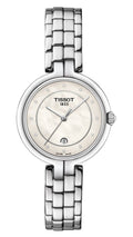 Tissot T-Lady Flamingo Diamonds Mother of Pearl Dial SIlver Steel Strap Watch for Women - T094.210.11.116.02