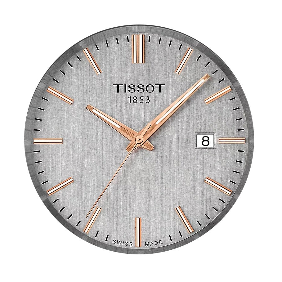 Tissot PR 100 Quartz Silver Dial Black Leather Strap Watch for Men - T150.410.16.031.00