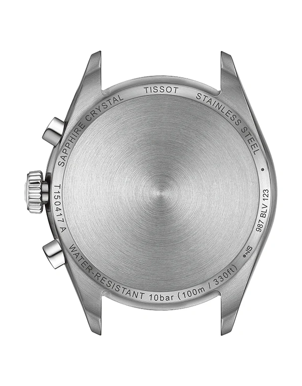 Tissot PR 100 Chronograph Blue Dial Silver Steel Strap Watch for Men - T150.417.11.041.00
