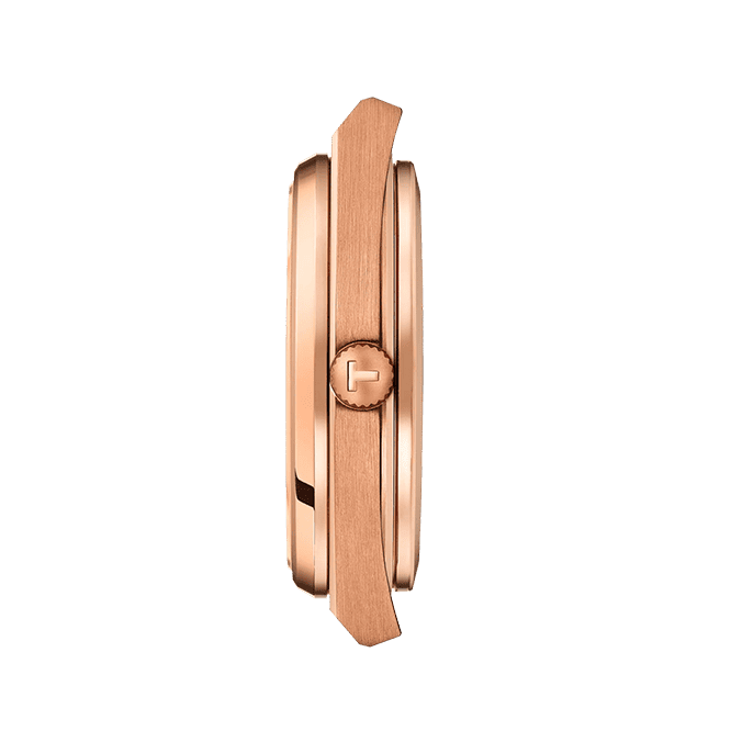 Tissot PRX Powermatic 80 Blue Dial Rose Gold Steel Strap Watch for Men - T137.407.33.041.00