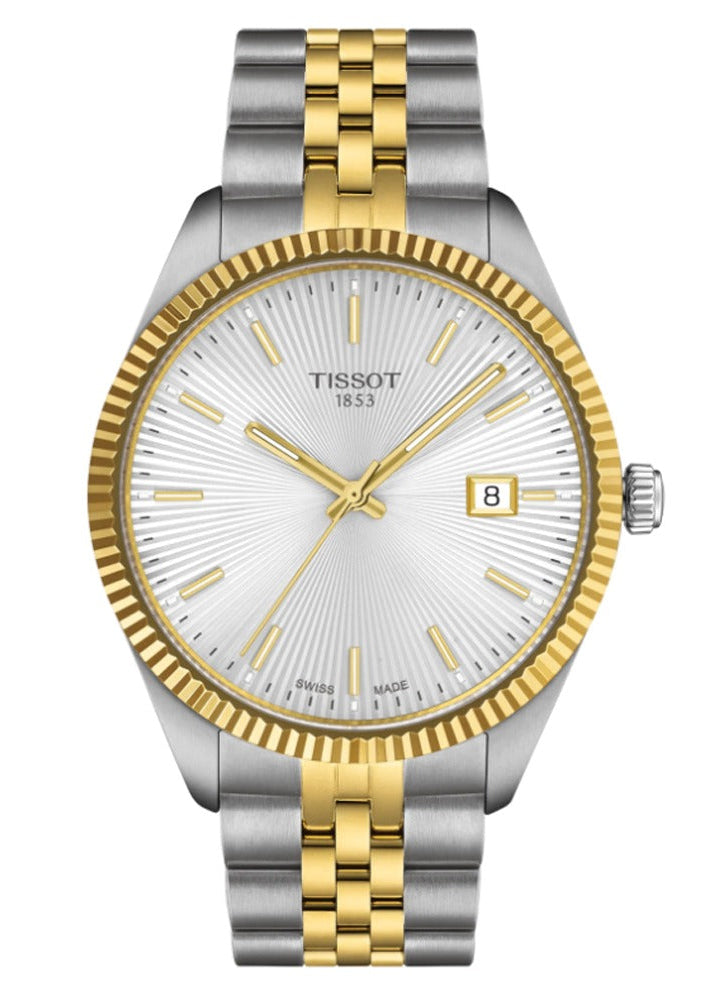 Tissot Ballade Quartz Silver Dial Two Tone Steel Strap Watch for Men - T156.410.22.031.00