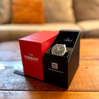 Tissot T-Sport Gent XL Black Dial Black Leather Strap Watch for Men - T116.410.16.057.00