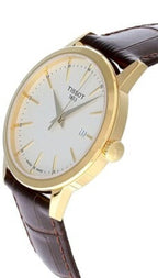 Tissot Classic Dream Ivory Dial Brown Leather Strap Watch for Men - T129.410.36.261.00