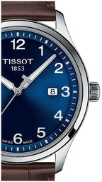Tissot T-Sport Gent XL Blue Dial Brown Leather Strap Watch for Men - T116.410.16.047.00