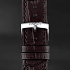 Tissot PR 100 Quartz Silver Dial Black Leather Strap Watch for Men - T150.410.16.031.00