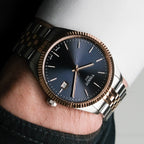 Tissot Ballade Quartz Blue Dial Two Tone Steel Strap Watch for Men - T156.410.22.041.00