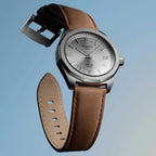 Tissot PRC 100 Solar Quartz Silver Dial Brown Leather Strap Watch for Men - T151.422.16.031.00