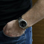 Tissot T-Sport Gent XL Black Dial Silver Steel Strap Watch for Men - T116.410.11.057.00