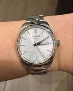 Tissot PR 100 Quartz Silver Dial Silver Steel Strap Watch for Women - T150.210.11.031.00