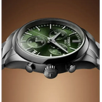 Tissot PR 100 Chronograph Green Dial Silver Steel Strap Watch for Men - T150.417.11.091.00