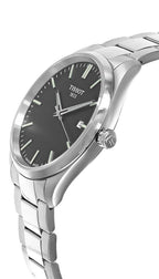 Tissot PR 100 Black Dial Silver Steel Strap Watch for Men - T150.410.11.051.00