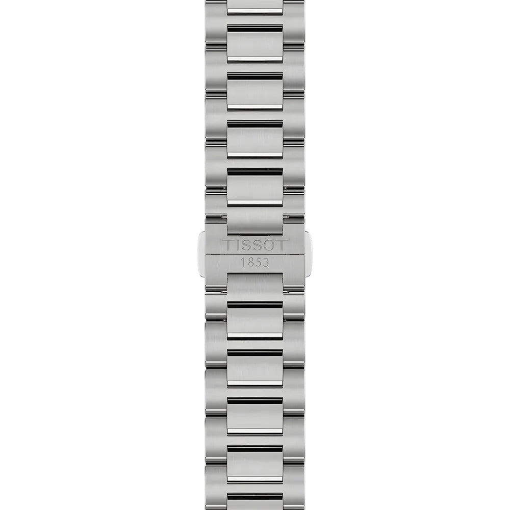 Tissot PRC 100 Solar Quartz Silver Dial Silver Steel Strap Watch for Men - T151.422.11.031.00