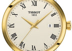 Tissot Classic Dream Ivory Dial Brown Leather Strap Watch for Men - T129.410.26.263.00