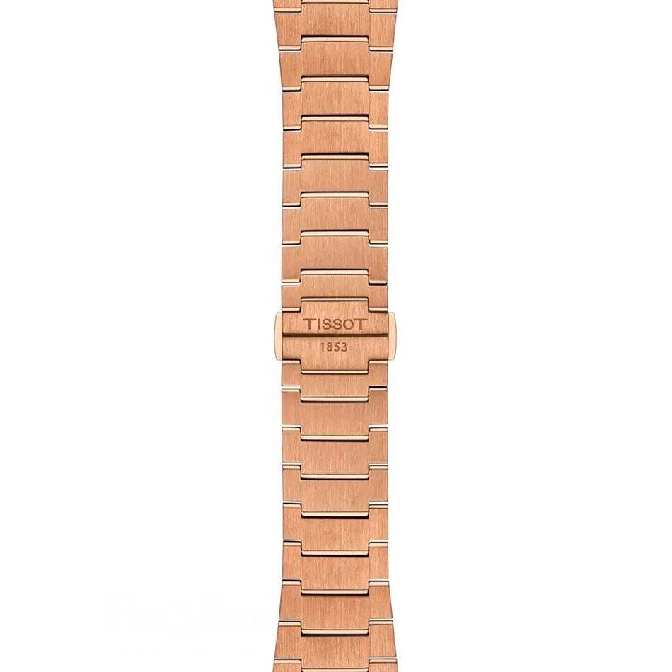 Tissot PRX Powermatic 80 Blue Dial Rose Gold Steel Strap Watch for Men - T137.407.33.041.00