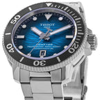 Tissot Seastar 2000 Professional Powermatic 80 Blue Dial Silver Steel Strap Watch for Men - T120.607.11.041.01