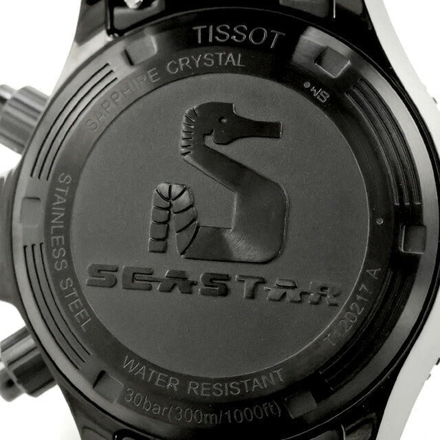 Tissot Seastar 1000 Chronograph Black Dial Black Steel Strap Watch for Men - T120.217.33.061.00