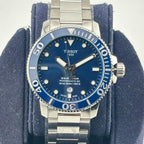 Tissot Seastar 1000 Powermatic 80 Blue Dial Silver Steel Strap Watch for Men - T120.407.11.041.03