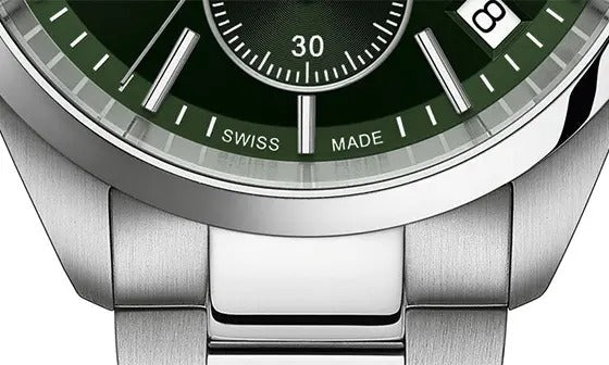 Tissot PR 100 Chronograph Green Dial Silver Steel Strap Watch for Men - T150.417.11.091.00
