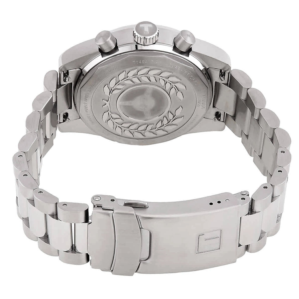 Tissot PR516 Chronograph Black Dial Silver Steel Strap Watch for Men - T149.417.11.051.00