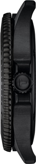 Tissot Seastar 1000 Red Dial Black Steel Strap Watch for Men - T120.410.33.421.00