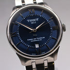 Tissot Chemin Des Tourelles Powermatic 80 Blue Dial Silver Steel Strap Watch for Men - T139.407.11.048.00
