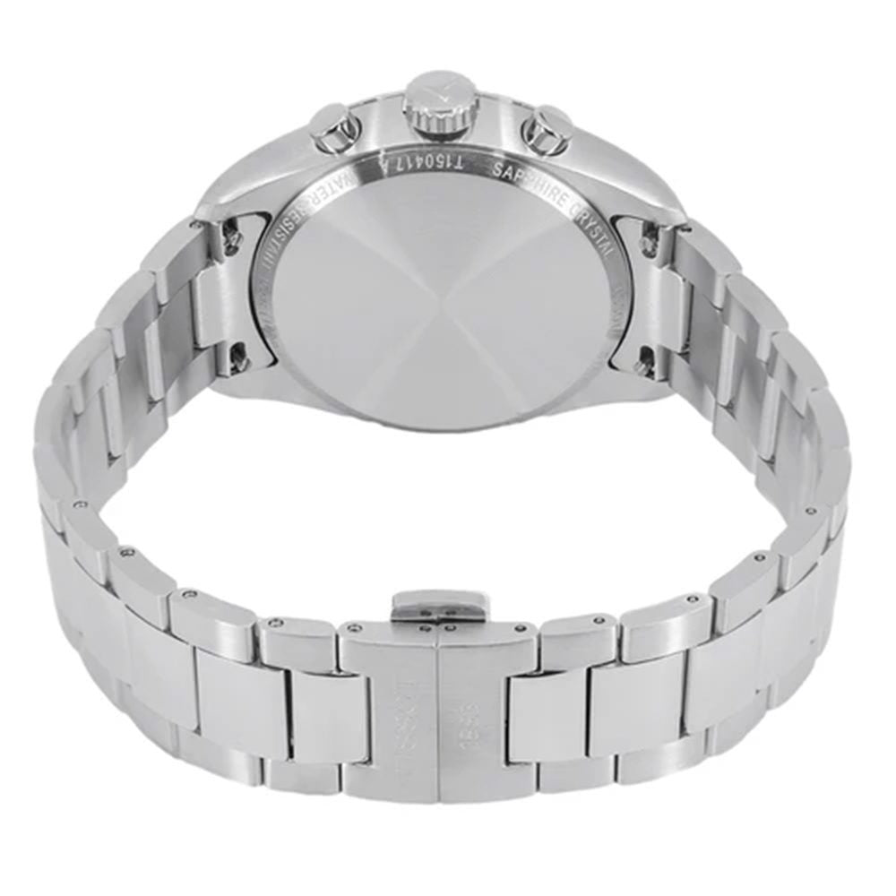 Tissot PR 100 Chronograph Blue Dial Silver Steel Strap Watch for Men - T150.417.11.041.00
