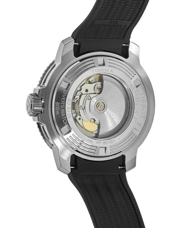 Tissot Seastar 2000 Professional Powermatic 80 Black Dial Black Rubber Strap Watch for Men - T120.607.17.441.00