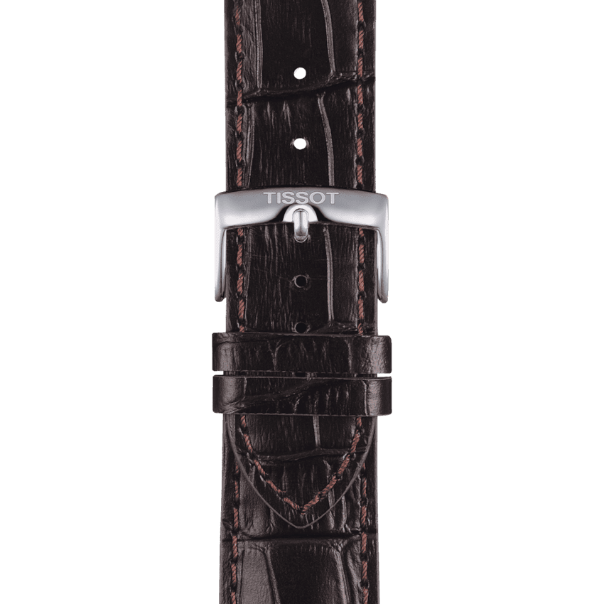 Tissot T-Sport Gent XL Blue Dial Brown Leather Strap Watch for Men - T116.410.16.047.00