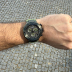 Tissot T Race Chronograph Black Dial Green Rubber Strap Watch for Men - T141.417.37.061.02