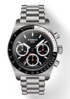 Tissot PR516 Chronograph Black Dial Silver Steel Strap Watch for Men - T149.417.11.051.00