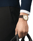 Tissot Classic Dream Ivory Dial Brown Leather Strap Watch for Men - T129.410.26.263.00