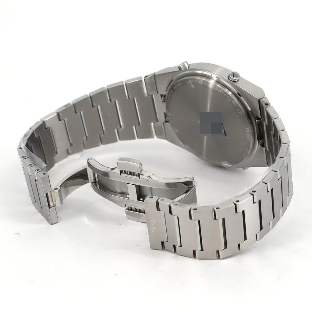 Tissot Digital Quartz Black Dial Silver Steel Strap Watch for Men - T137.463.11.050.00