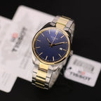 Tissot PR 100 Blue Dial Two Tone Steel Strap Watch for Men - T150.410.22.041.00