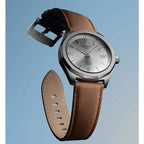 Tissot PRC 100 Solar Quartz Silver Dial Brown Leather Strap Watch for Men - T151.422.16.031.00