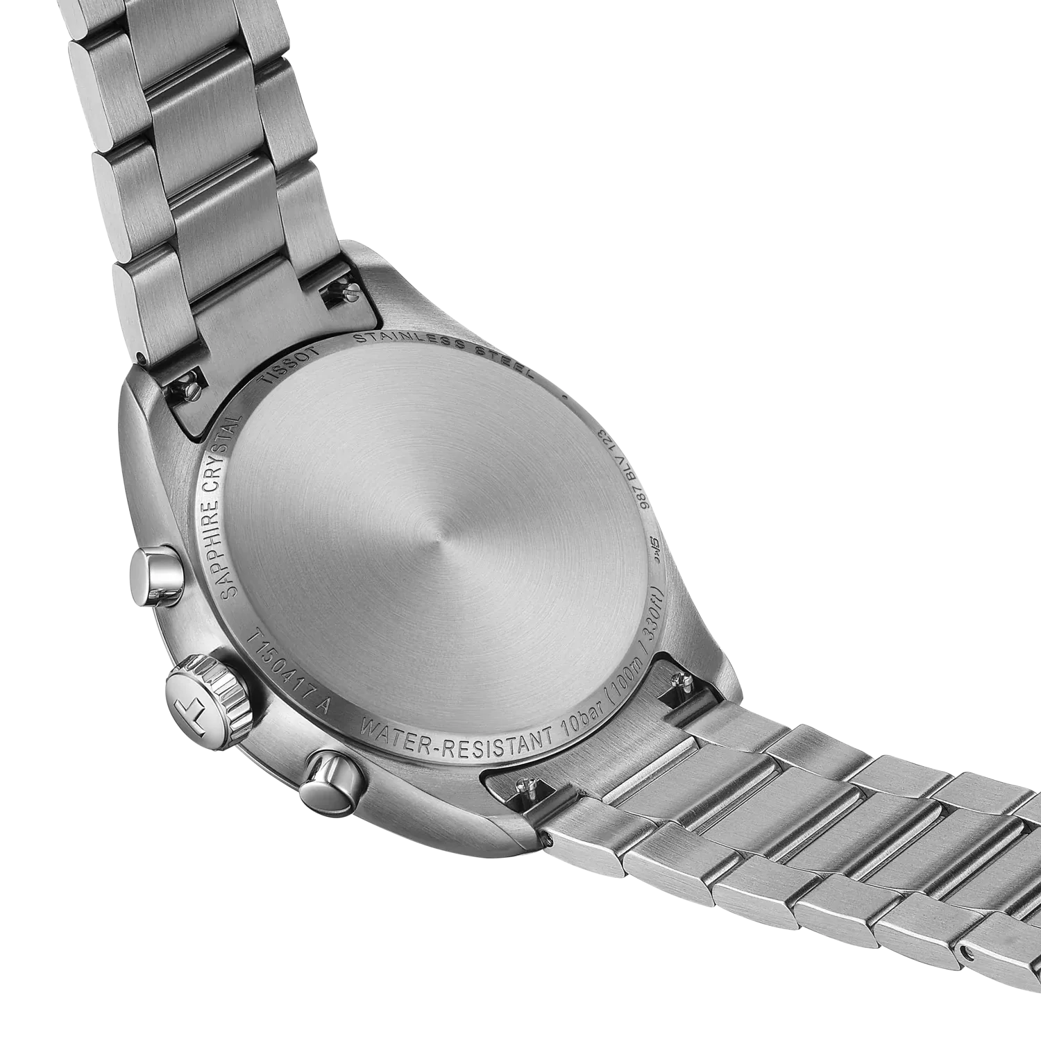 Tissot PR 100 Chronograph Blue Dial Silver Steel Strap Watch for Men - T150.417.11.041.00