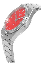 Tissot PRX Quartz Red Dial Silver Steel Strap Watch for Men - T137.410.11.421.00