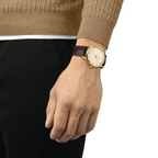 Tissot Classic Dream Ivory Dial Brown Leather Strap Watch for Men - T129.410.36.261.00
