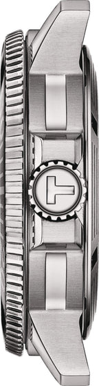 Tissot Seastar 1000 Powermatic 80 Automatic Green Dial Silver Mesh Strap Watch for Men - T120.407.11.091.00