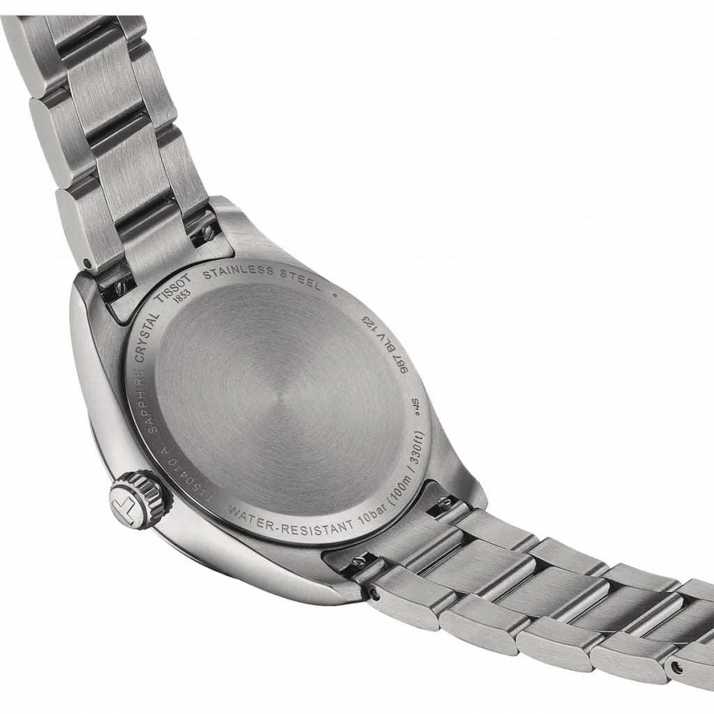 Tissot PR 100 Diamonds Mother of Pearl Dial Silver Steel Strap Watch for Women - T150.210.11.116.00