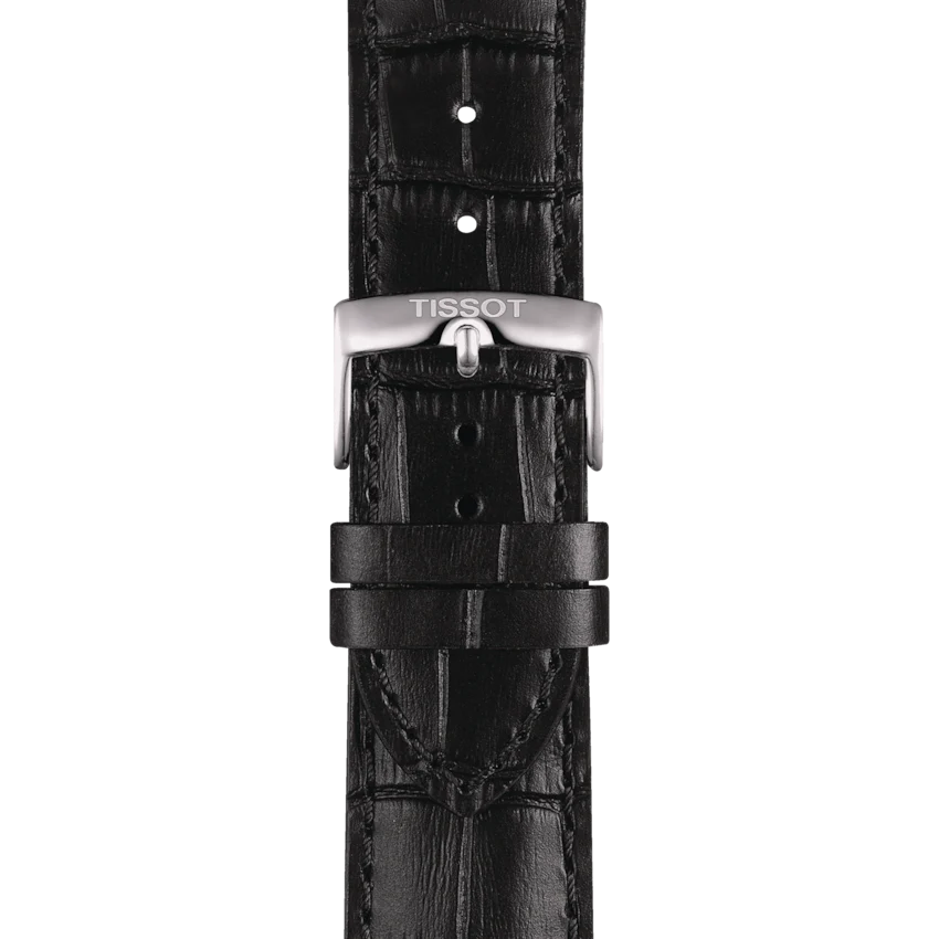 Tissot T-Sport Gent XL Black Dial Black Leather Strap Watch for Men - T116.410.16.057.00