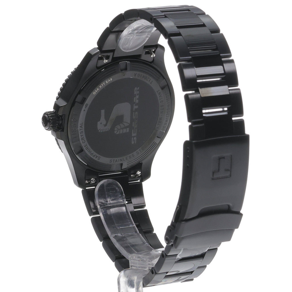 Tissot Seastar 1000 Red Dial Black Steel Strap Watch for Men - T120.410.33.421.00
