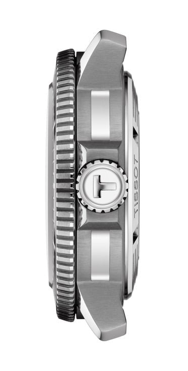 Tissot Seastar 2000 Professional Powermatic 80 Blue Dial Silver Steel Strap Watch for Men - T120.607.11.041.01
