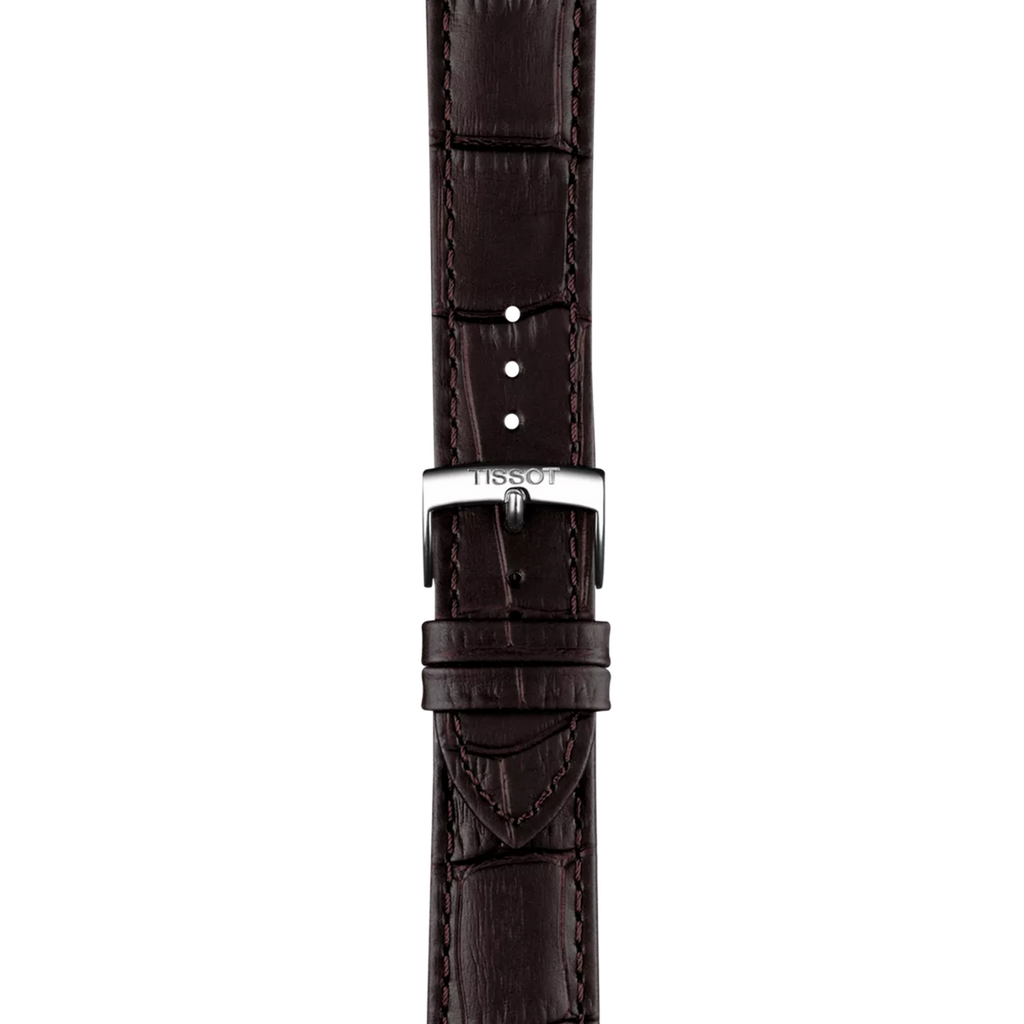 Tissot PR 100 Quartz Silver Dial Black Leather Strap Watch for Men - T150.410.16.031.00