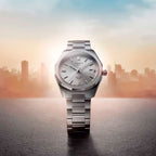 Tissot PRC 100 Solar Quartz Silver Dial Silver Steel Strap Watch for Men - T151.422.11.031.00