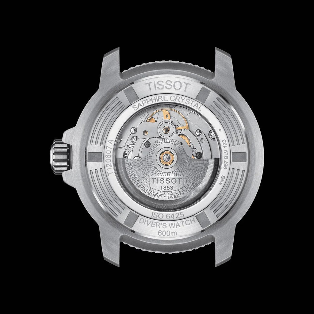 Tissot Seastar 2000 Professional Powermatic 80 Blue Dial Silver Steel Strap Watch for Men - T120.607.11.041.00