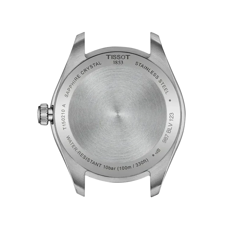 Tissot PR 100 Quartz Green Dial Silver Steel Strap Watch for Women - T150.210.11.091.00