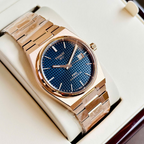 Tissot PRX Powermatic 80 Blue Dial Rose Gold Steel Strap Watch for Men - T137.407.33.041.00
