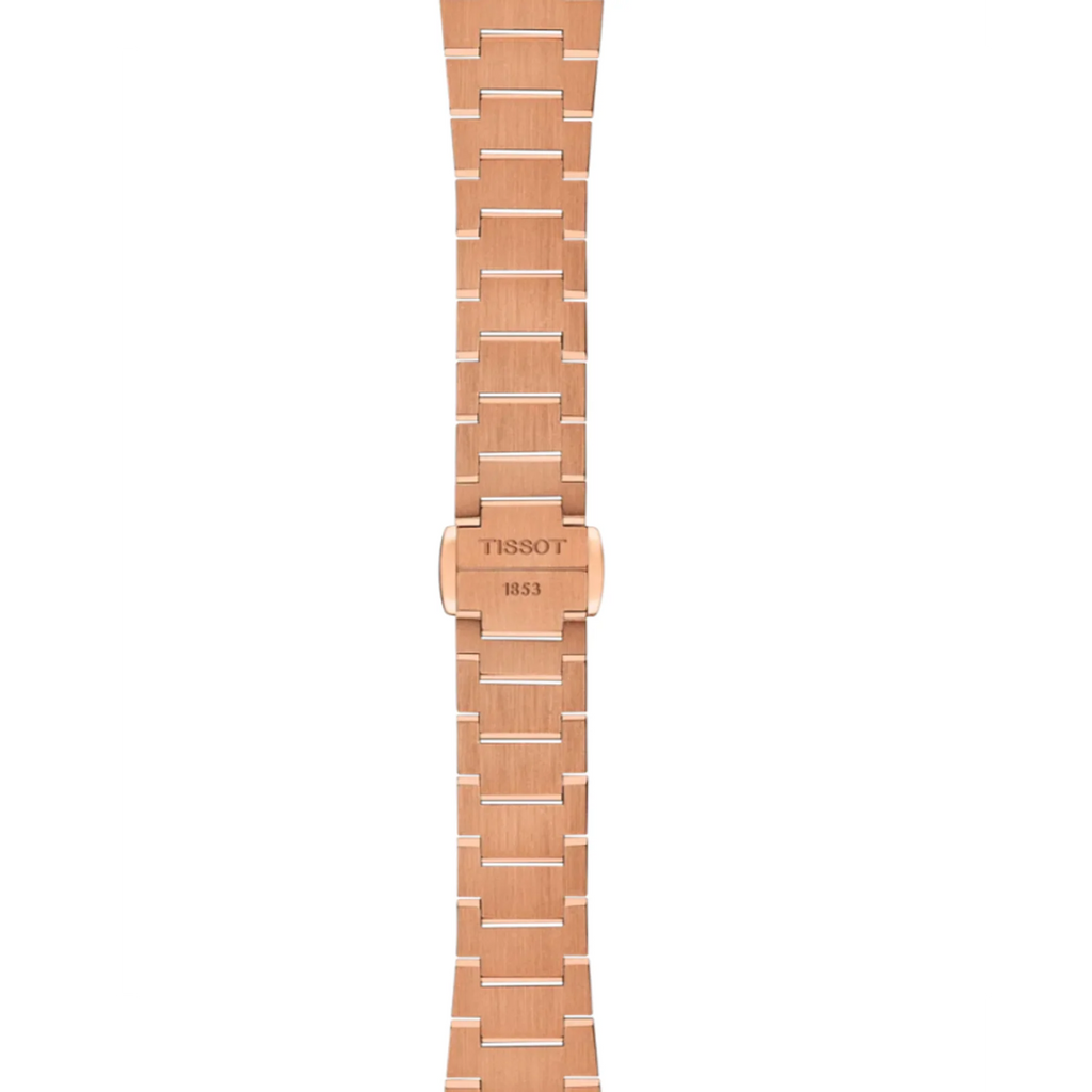 Tissot PRX Diamonds Rose Gold Dial Rose Gold Steel Strap Watch for Women - T137.010.33.506.00